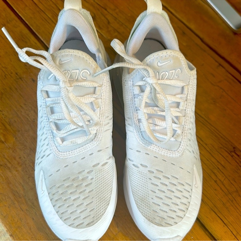 Kid’s White Nike Air Max 270 Shoes